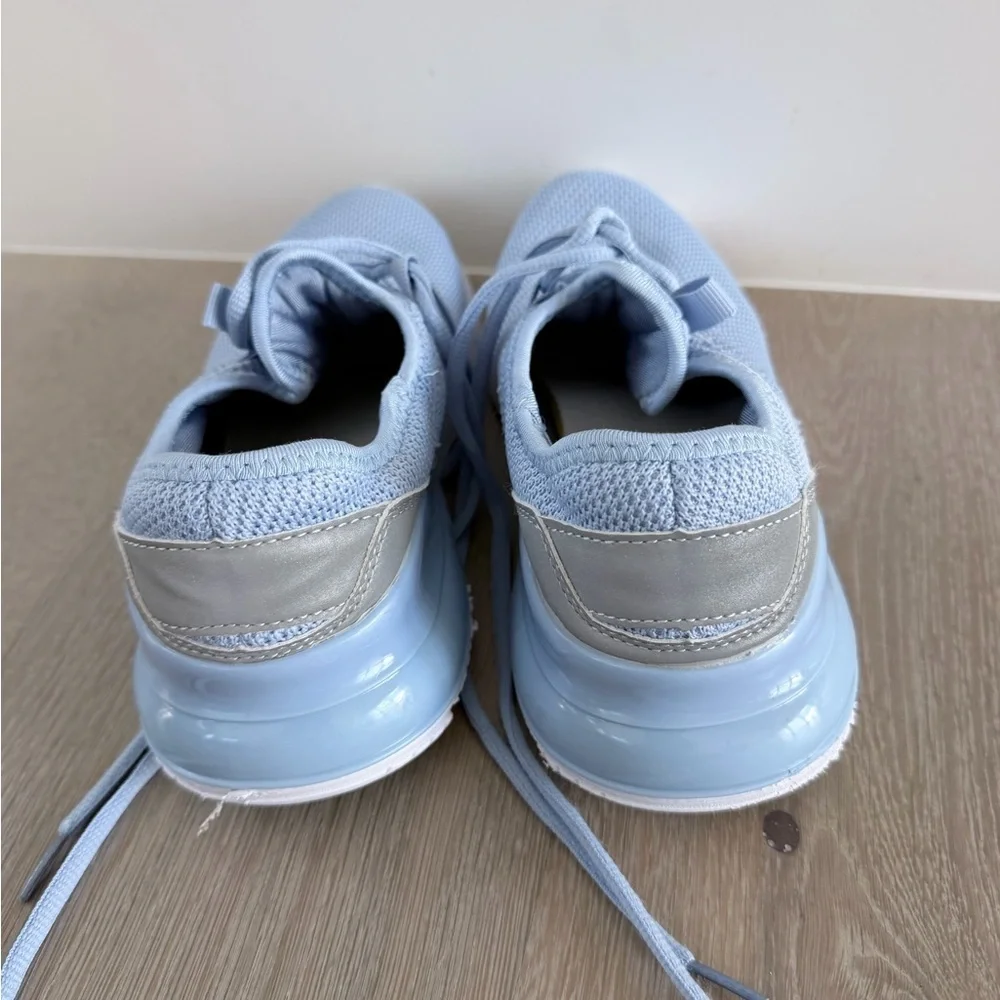 Like New ACX Comfortable Light Blue Knit Sneakers size 7 - Picture 4 of 9